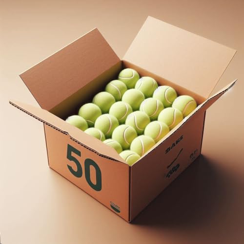 VIV Advanced Tennis Balls Bulk, 30/50/100+ Pack Practice Balls Pressure Bouncing 53in High Durable, Official Size Pet Dog Playing Ball, Good for Tennis Training Machine & Kids Play on All Courts