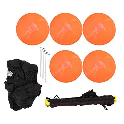 Tissting Football Training Ladder Disc Parachute Set 6m 12 Knots - Agility Equipment for Soccer Basketball Speed Training with Cones Resistance Chute