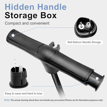 Hycline Bike Floor Pump: Bicycle Tire Pump 160 PSI with Schrader & Presta Valve - High Pressure Air Pumps for Road MTB BMX Hybrid Bikes Tires, Balls, Inflatables - color: Black with Gauge