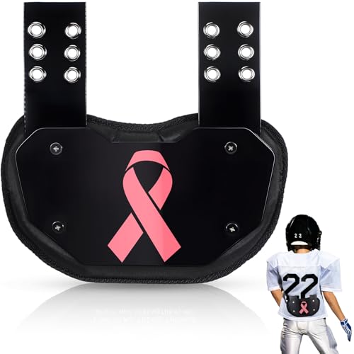 Civaner Football Back Plate Sport Lower Back Pads for Football Players Rear Protector for Youth - style: Pink Ribbon Style