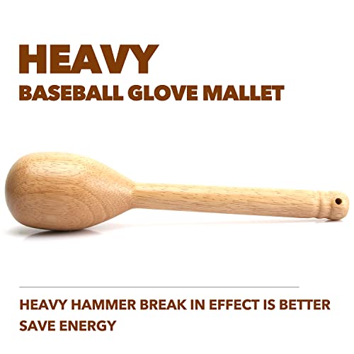 AliBall Baseball Glove Mallet, Real One Piece Solid Construction Heavy Ball Mallet for Baseball Quick Create A Ball Shaped Pocket Softball Glove Mallet - color: A