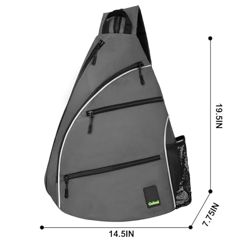 Goloni Pickleball Bag for Women Men, Convertible Pickleball Backpack Sling Bag with Fence Hook, Waterproof Polyester Paddle Bag with Multiple Compartments