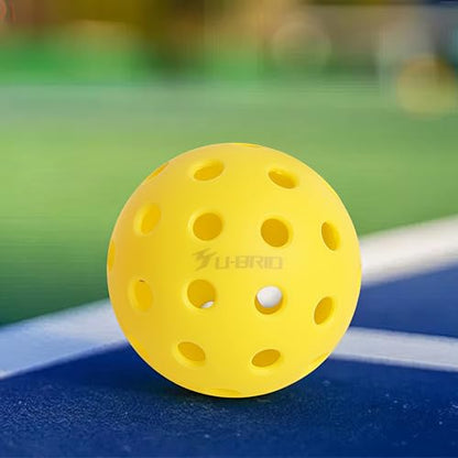 Pro-Grade 40-Hole Outdoor Pickleball Balls 3/4/12 Pack- Pro-Player Tested with Wind-Resistant Design, High-Visibility & 300+ Hit Suitable for Players of All Skill Levels