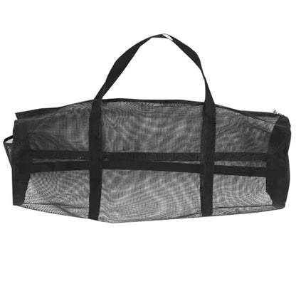 VICASKY Large Mesh Basketball Bag with Zipper and Shoulder Strap, Portable Sports Equipment Carrier for Basketballs and Volleyballs, Heavy-duty Net Bag for Coaches and Team Training