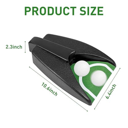 Golf Ball Return Putting Unit, Automatic Return Machine, Indoor Golf Putting Hole, Battery-Powered Practicing, Suitable for Practicing at Home, Office, Yard, Party