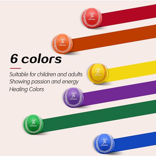 Foam Baseballs, Soft Baseballs 6 Pack and 12 Pack for Kids Beginners Training Ball, Safe Throwing for Indoor or Outdoor Play with Carrying Bag, Baseball Gifts for Boys and Girls - size: 12Pce