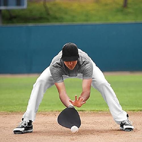 Genérico Baseball Training Gloves | Lightweight Youth Softball Gloves & | Pancake Gloves, Flat Field Training Gloves - color: Black