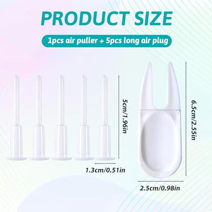 6 Pcs Exercise Ball Plug Replacement Kit Yoga Ball Fitness Exercise Ball Air Stopper Plug Pin Adapter Kit for Exercise Ball Fitness Inflatable Bed Pool