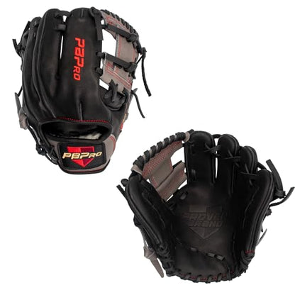 PBPRO Travel 10.5” Infield Baseball Training Glove – I Web Infield Travel Trainer for Baseball