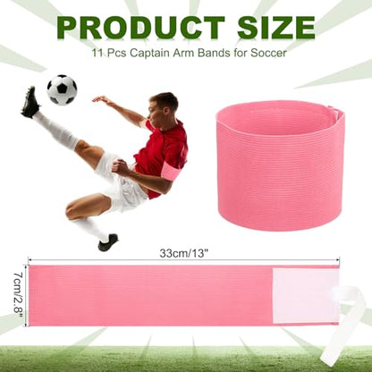 PATIKIL Soccer Captain Armband, Captain Arm Bands for Soccer Elastic Captain Arm Band Sports Captain Armband - color: Pink