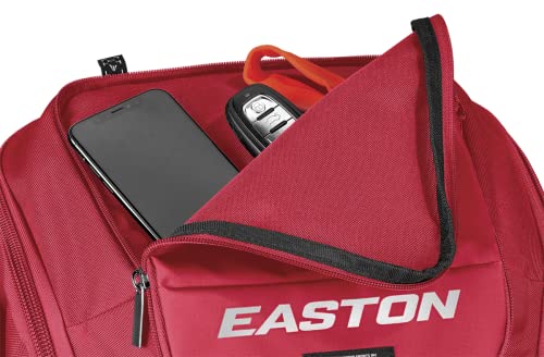 Easton | Ghost NX Backpack Equipment Bag | Adult | Fastpitch Softball | Team Logo Panel | Multiple Colors - color: Red
