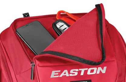 Easton | Ghost NX Backpack Equipment Bag | Adult | Fastpitch Softball | Team Logo Panel | Multiple Colors - color: Red