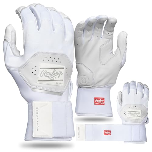 Rawlings | Workhorse Baseball Batting Gloves | Compression Strap | Youth Sizes | Multiple Colors