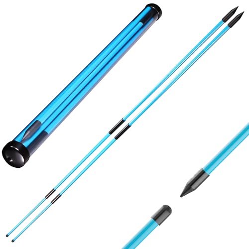 Signature Fitness Golf Alignment Sticks, 2 Pack 48" Upgraded Collapsible Design, Multiple Colors Foldable Golf Training Aids for Aiming Putting Swing Posture Correction - color: Blue, size: 2pack