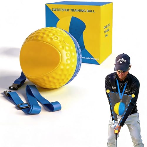 Golf Training Aid, Golf Swing Trainer, Smart Ball with Soft Memory Foam and Adjustable Lanyard, Enhances Swing Precision and Corrects Slicing, Scooping and Chicken Wing for Golfers