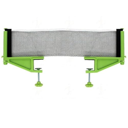 Yiju Table Tennis Net Post Set Practice Easily Set up Replacement Ping Pong Mesh Rack Ping Pong Clamp Net for Game Travel Training - color: Green