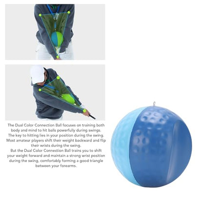 Golf Swing Training Aid, PU Foam Soft Ball for Posture and Technique, Ideal for Beginner Practice in Indoor and Outdoor Settings - size: 53mm