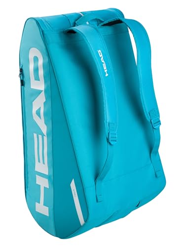 HEAD Tour Racquet Bag XL (12R) Tennis Bag - Holds Up to 12 Racquets, CCT+ Climate Control Technology, 3 Main Compartments, Shoe Pocket & Backpack Carry System - color: Blue