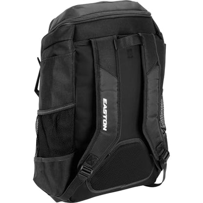 Easton unisex-adult Walk-Off NX Backpack Equipment Bag |Baseball & Fastpitch Softball |Team Logo Panel|Multiple Colors - color: Black (Elite)