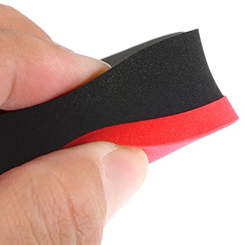 PATIKIL Table Tennis Rubber Cleaner, Ping Pong Cleaning Sponge Paddle Cleaner Racket Care Soft, Red Black
