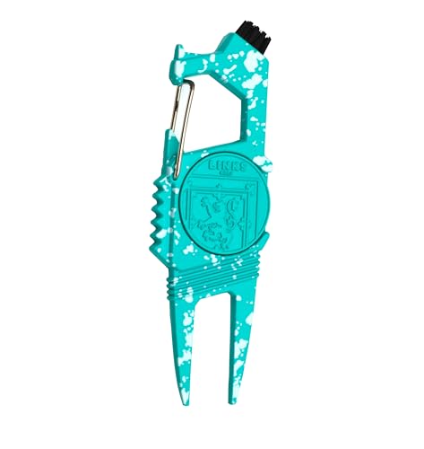 Links Golf Golf Divot Tool – 7 in 1 Multipurpose Divot Repair Tool – Lightweight and Compact Golf Divot Repair Tool with Ball Marker - color: 1837 Drip