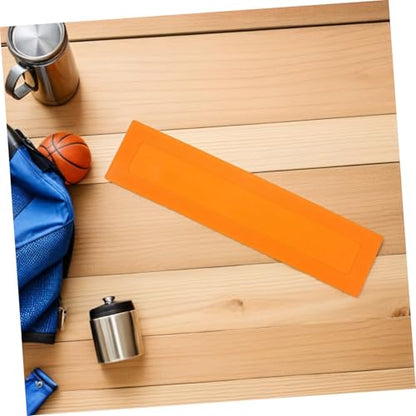 Toddmomy 2pcs Portable Baseball Training Flat Markers Orange Rectangular Boundary Spots Soccer Court Agility Line Markers for Gym Floor Baseball Coaching Equipment