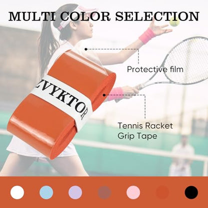 Tennis Racket Grip Tape, Ultra Thin Tacky Tennis Overgrip for Sweat Absorption & Control – Durable Anti-Slip Replacement Grip for Tennis, Badminton & Pickleball (3 Pack) - color: TERRE BATTUE