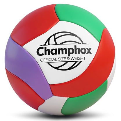 Soft Volleyball Ball Size 5 for Teen Youth Girls Kids Beginners Team Skills Practicing Training Indoor Outdoor Water Play Beach Pool Volley Ball with Pump & Mesh Bag 2026