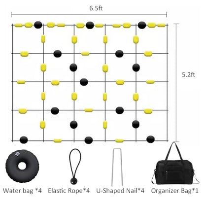 Goalkeeper Training Equipment -6.5 x 5.2 ft Pro Floor Matrix Deflector, Ball Deflector Soccer, Multiple Different Refraction Angles, Reflexes and Agility Training