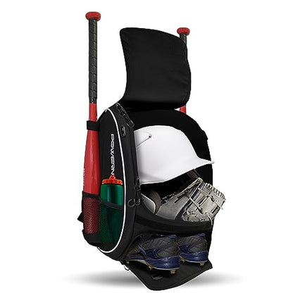 PowerNet Starter Backpack, Softball & Baseball Bag, Organized Pockets for Baseball Accessories, Helmet, Gloves, Catchers Gear & Baseball Bat Sleeves, Youth Travel Sports Backpack for Teams - style: Starter Backpack