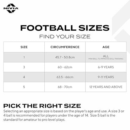NIVIA Shining Star - 2022 Football/Rubberized Stitched Football/32 Panels/International Match Ball/Size - 5 (Black & White)