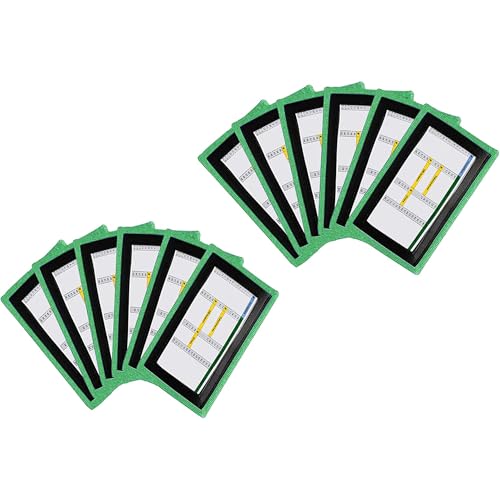 QB Playbook Wristband - Football Quarterback Play Wristbands for Adult and Youth - Wrist Coach for All Sports with 3 Compartments - color: Green, size: Youth, 12-Pack