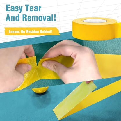 Pickleball Tape for Outdoor Court, Temporary Pickleball Court Lines, Court Marking Kit for Pickleball, Basketball, Badminton