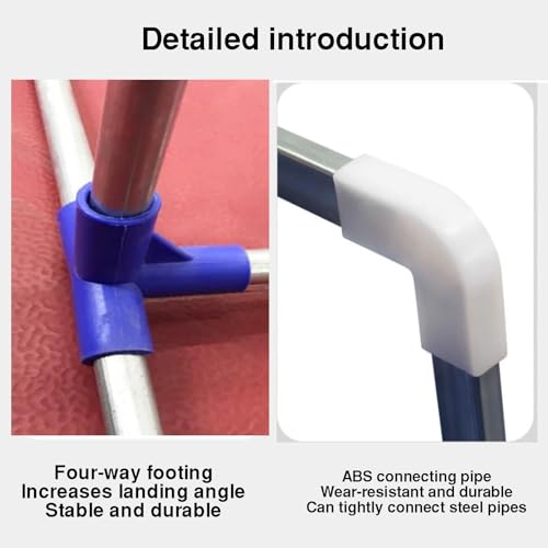 The Movable Ping Pong Ball Baffle,Foldable Table Tennis Baffle, Portable Ping Pong Field Fence Surround, Ready to Install, for Indoor/Outdoor Basketball Courts，（4 Pieces）