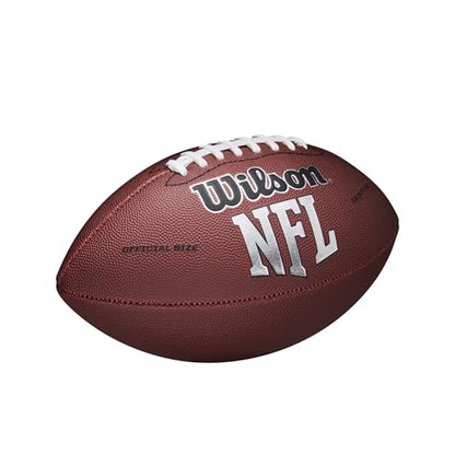 WILSON NFL Recreational Footballs - color: Brown, size: Official, style: Wilson NFL MVP Football
