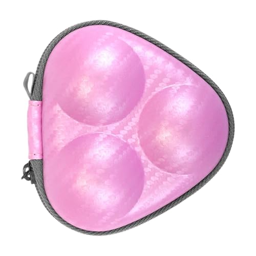 Table Tennis Storage Case PU Leather 3-Ball Holder Sport Training Gear for Athletes PU Leather Pingpong Storage Box Equipment Organizers Accessor - color: B