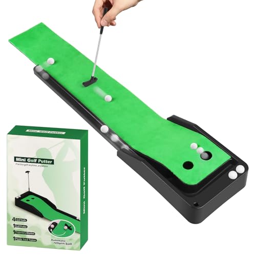 Mini Golf Set Desktop Golf Games Mini Golf Clubs Tabletop Golf Game Present for Golf Lovers - style: Desktop Golf Game