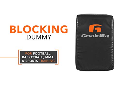 Goalrilla Football Blocking Dummy with Heavy-Duty Handles, Durable for Football, Basketball, MMA & Sports Training , Black