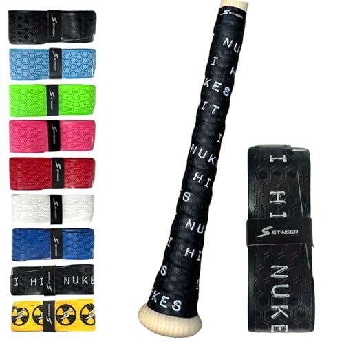 Stinger Sports Premium Polymer Bat Grip (Baseball and Softball) - color: I Hit Nukes