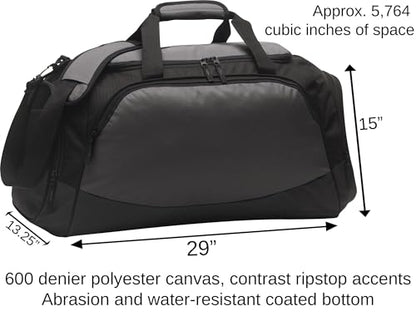 Personalized Football Bag – Custom Name & Number Sports Duffel with Cleat Compartment | Durable Team Equipment Backpack for Football Players, Coaches & Travel Gear