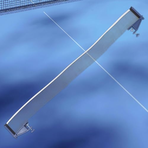 Totority Reinforced Thickened Table Tennis Net and Post Set with Stable Mesh Fabric for Indoor and Outdoor Play Compatible with Standard Tables Pingpong Net Clamps