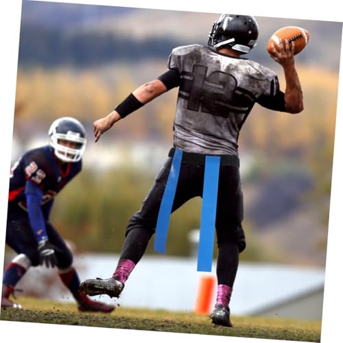 Homoyoyo Flag Football Waist Belt Set with Tear-away Rugby Flags Sturdy Hook and Loop Football Belt for Youth Games