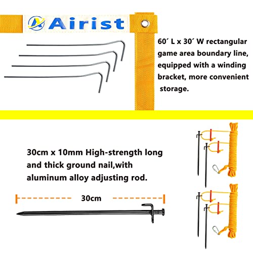 Heavy Duty Volleyball Net Outdoor with Steel Anti-Sag System, Adjustable Aluminum Poles, Professional Volleyball Nets Set for Backyard and Beach, Volleyball and Carrying Bag - color: Yellow