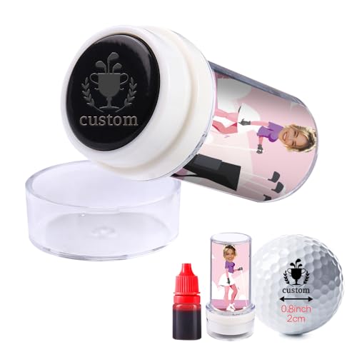 Custom Golf Ball Stamps with Personalized Name Graphics, Reusable Golf Ball Waterproof Marking Tool - color: Lady