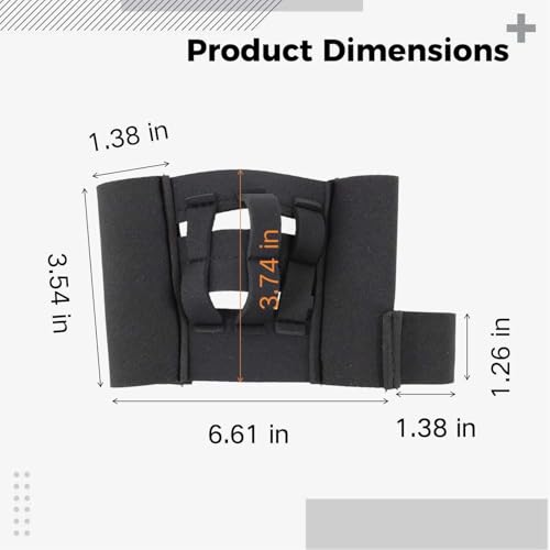Baseball Training Glove 6.6 in, Neoprene Softball Aid for Hand-Eye, Lightweight Mini Glove for Fielding Improvement, Black