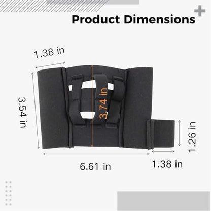 Baseball Training Glove 6.6 in, Neoprene Softball Aid for Hand-Eye, Lightweight Mini Glove for Fielding Improvement, Black