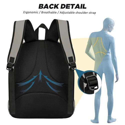 Goloni Soccer Bag, Basketball Bag with Ball Compartment & Shoe Compartment,Large Soccer Backpack for Basketball,Gym，Football - color: Grey