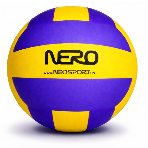 NERO SPORT Ninja Soft Indoor Silent Volleyball for Kids – Silent Foam Volleyball for Indoor Practice | No-Sting Soft Touch Volley Ball Training Ball