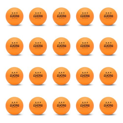 Ping Pong Balls, Ping Pong Balls 20 Pack, Orange Table Tennis Balls, 3 Star Table Tennis Balls, Suitable for Beginners and Professionals