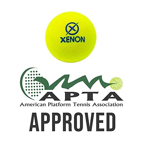 X Platform Tennis Balls by Xenon, Bright Yellow for High Visibility, Superb Durability, APTA Approved, 2 Balls per Sleeve - size: 1 Sleeve - 2 Balls, style: Regular